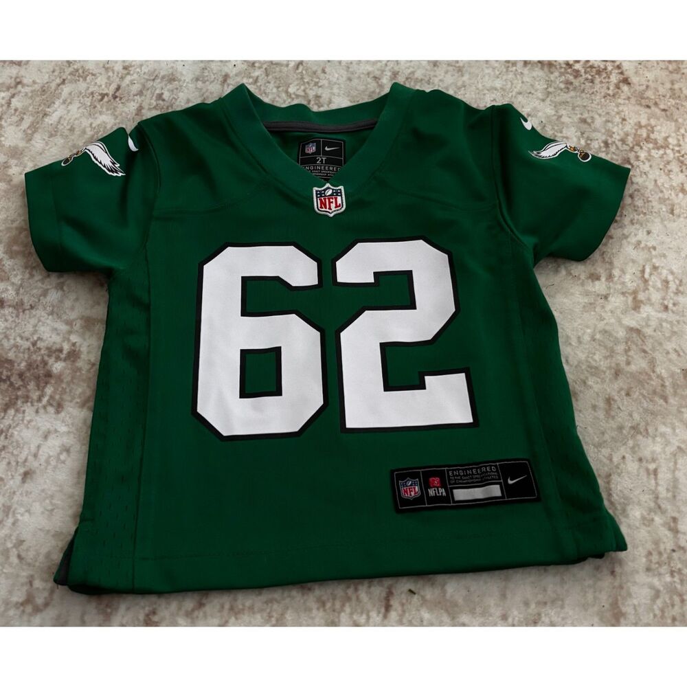 Nike Philadelphia Eagles Jason Kelce #62 Toddler Jersey 2T Kelly Green NFL